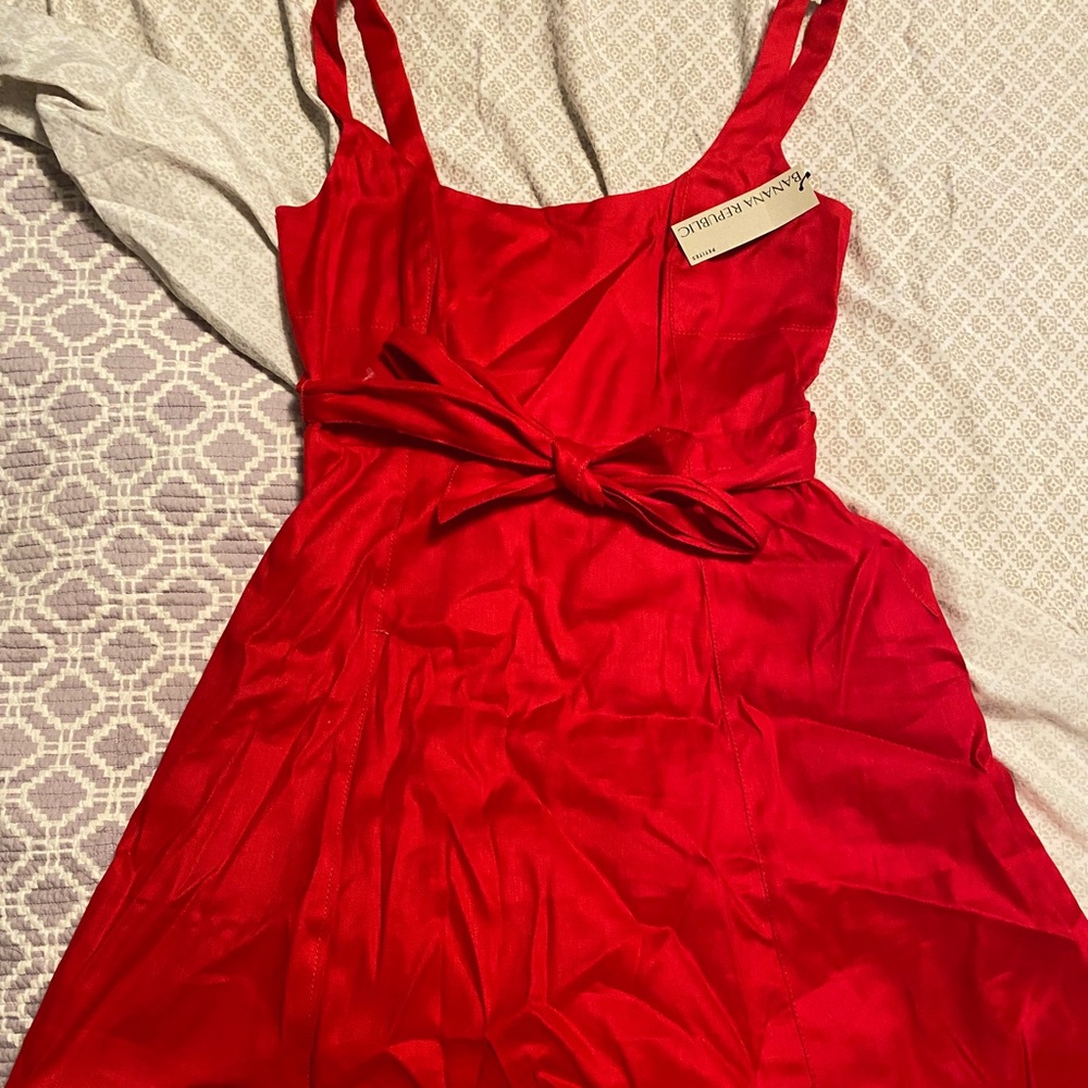 NWT 8P banana republic red dress! Summer 2020